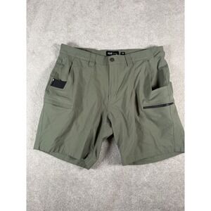Barbell Apparel Anything V2 Shorts Mens 36 Green Stretch Cargo Travel Pockets